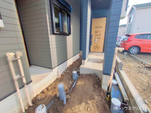 千葉県市川市原木３丁目の新築戸建て外構写真 2025年12月24日撮影