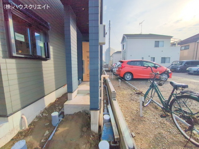 千葉県市川市原木３丁目の新築戸建て外構写真 2025年12月24日撮影