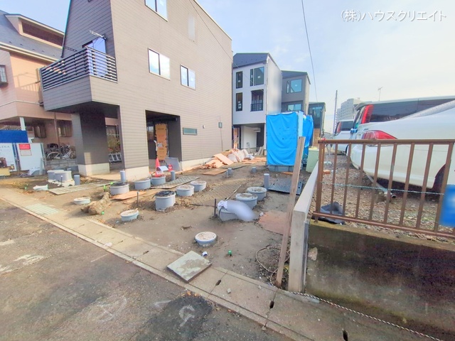 千葉県市川市原木３丁目の新築戸建て外構写真 2025年12月24日撮影