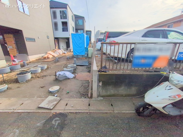 千葉県市川市原木３丁目の新築戸建て外構写真 2025年12月24日撮影