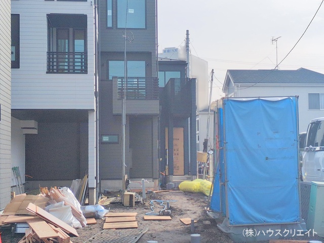 千葉県市川市原木３丁目の新築戸建て外構写真 2025年12月24日撮影