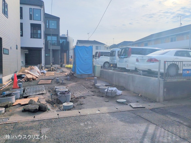 千葉県市川市原木３丁目の新築戸建て外構写真 2025年12月24日撮影