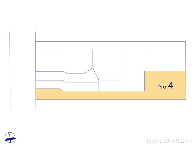 千葉県市川市原木３丁目の新築戸建て全体区画図 ※図面と異なる場合は現況を優先