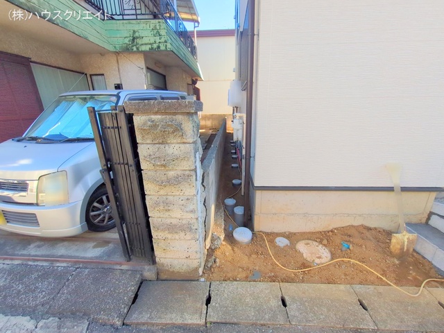 千葉県鎌ケ谷市くぬぎ山３丁目の新築戸建て外構写真 2025年12月11日撮影