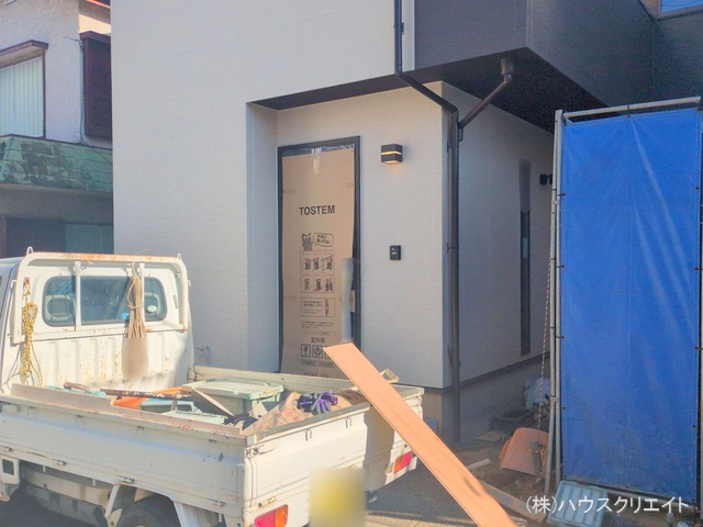 千葉県鎌ケ谷市くぬぎ山３丁目の新築戸建て外構写真 2025年12月11日撮影