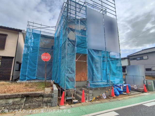 千葉県流山市名都借の新築戸建て上棟写真 2026年2月19日撮影