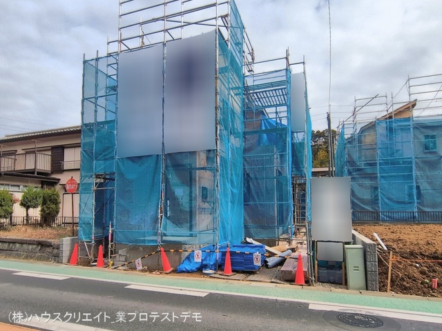 千葉県流山市名都借の新築戸建て上棟写真 2026年2月19日撮影