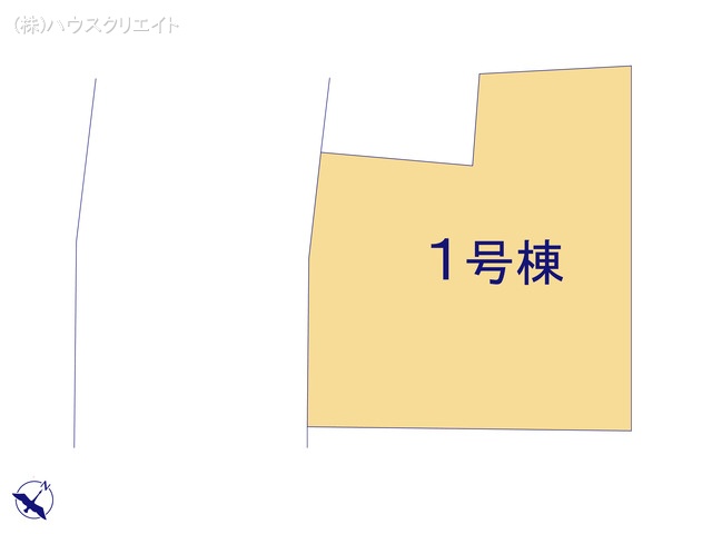 千葉県流山市名都借の新築戸建て全体区画図 ※図面と異なる場合は現況を優先