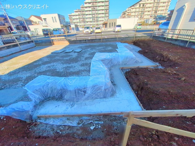 千葉県松戸市六高台7丁目の新築戸建て基礎写真 2025年12月14日撮影
