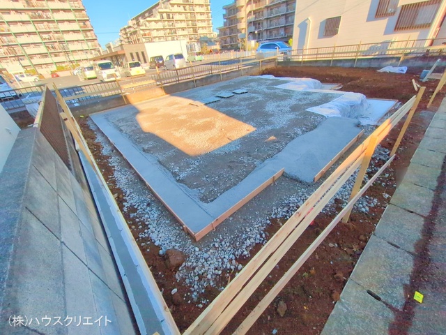 千葉県松戸市六高台7丁目の新築戸建て基礎写真 2025年12月14日撮影