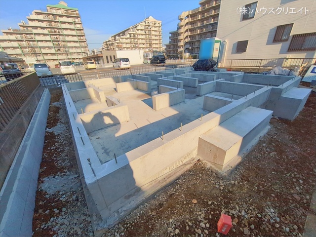 千葉県松戸市六高台7丁目の新築戸建て基礎写真 2026年1月4日撮影