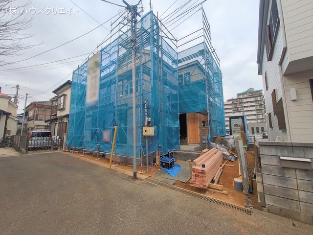 千葉県松戸市六高台7丁目の新築戸建て上棟写真 2026年1月20日撮影