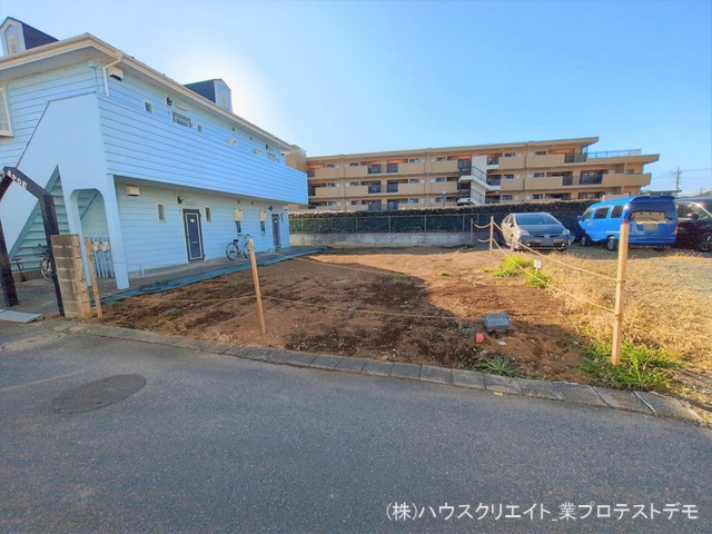千葉県柏市あかね町の新築戸建て更地・土地写真 2026年1月8日撮影