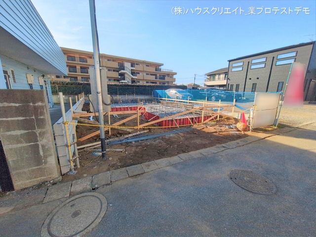 千葉県柏市あかね町の新築戸建て基礎写真 2026年2月3日撮影