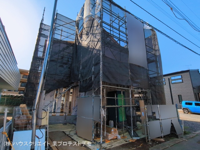 千葉県柏市あかね町の新築戸建てシート写真 2026年3月4日撮影