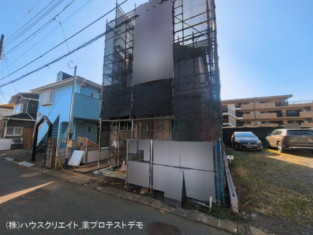 千葉県柏市あかね町の新築戸建てシート写真 2026年3月4日撮影