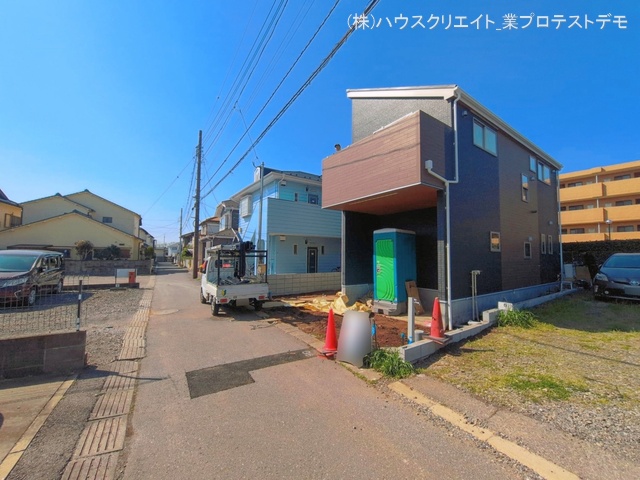 千葉県柏市あかね町の新築戸建て外構写真 2026年4月2日撮影