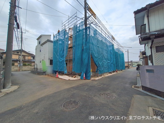 千葉県野田市山崎の新築戸建て上棟写真 2026年2月15日撮影