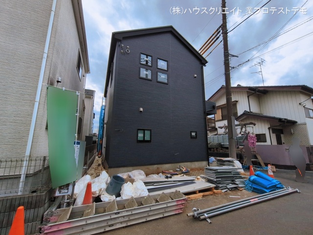 千葉県野田市山崎の新築戸建て外構写真 2026年3月17日撮影