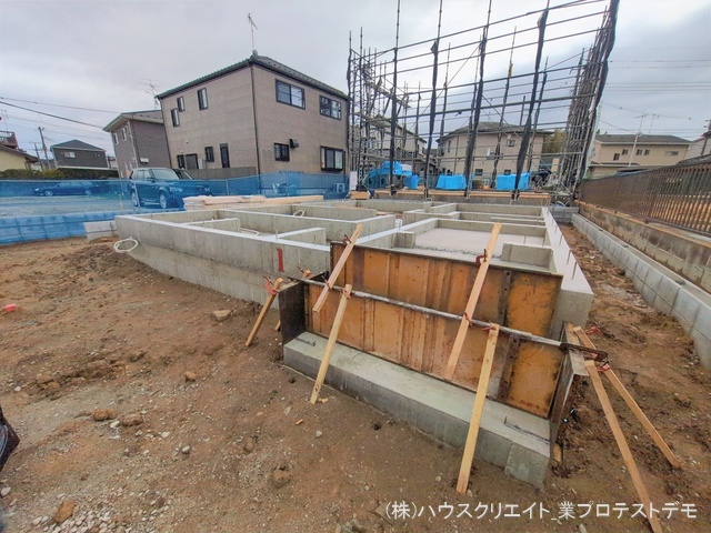 千葉県野田市桜台の新築戸建て基礎写真 2026年2月25日撮影