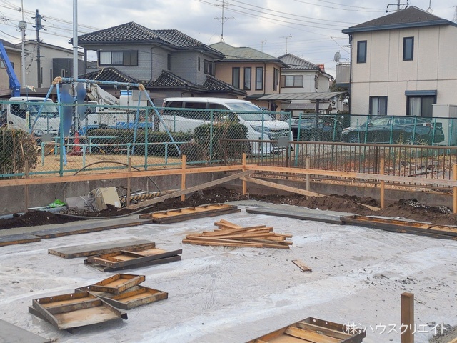 千葉県野田市桜台の新築戸建て基礎写真 2026年2月11日撮影