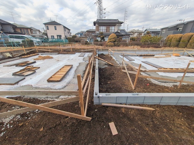 千葉県野田市桜台の新築戸建て基礎写真 2026年2月11日撮影