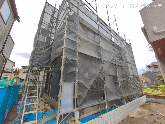 千葉県野田市桜台の新築戸建てシート写真 2026年3月31日撮影