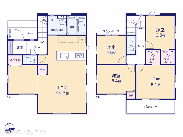 新築戸建て 柏市大室(全18区画) 9-6 間取図