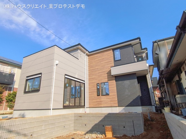 千葉県松戸市千駄堀の新築戸建て外構写真 2026年1月4日撮影