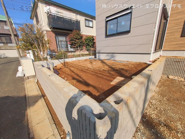 千葉県松戸市千駄堀の新築戸建て外構写真 2026年1月4日撮影