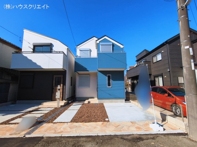 千葉県市川市柏井町１丁目の新築戸建て完成写真 2026年3月4日撮影