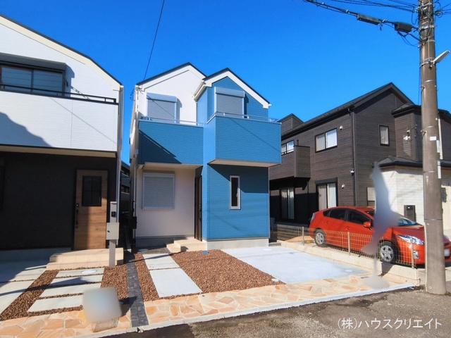 千葉県市川市柏井町１丁目の新築戸建て完成写真 2026年3月4日撮影