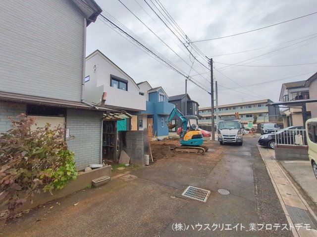 千葉県市川市柏井町１丁目の新築戸建て外構写真 2026年1月6日撮影