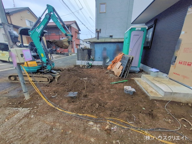 千葉県市川市柏井町１丁目の新築戸建て外構写真 2026年1月6日撮影