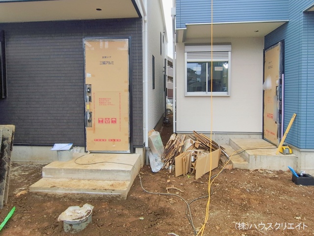 千葉県市川市柏井町１丁目の新築戸建て外構写真 2026年1月6日撮影