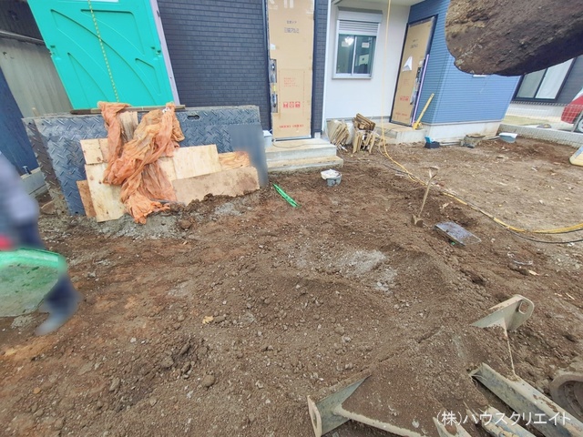 千葉県市川市柏井町１丁目の新築戸建て外構写真 2026年1月6日撮影