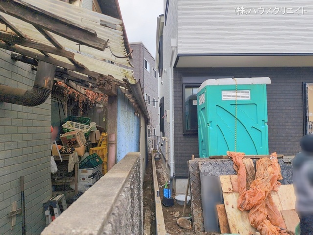 千葉県市川市柏井町１丁目の新築戸建て外構写真 2026年1月6日撮影