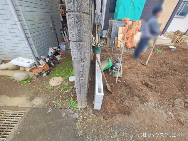 千葉県市川市柏井町１丁目の新築戸建て外構写真 2026年1月6日撮影