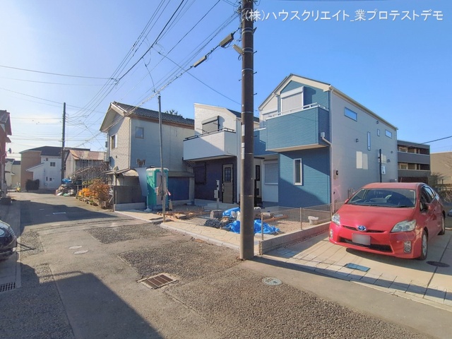 千葉県市川市柏井町１丁目の新築戸建て外構写真 2026年1月25日撮影