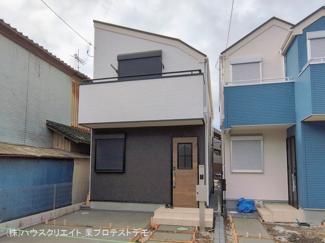千葉県市川市柏井町１丁目の新築戸建て外構写真 2026年2月9日撮影