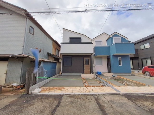 千葉県市川市柏井町１丁目の新築戸建て外構写真 2026年2月9日撮影