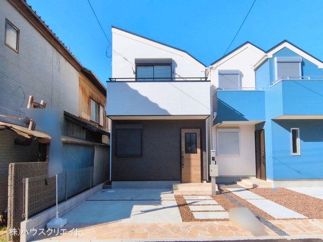 千葉県市川市柏井町１丁目の新築戸建て完成写真 2026年3月4日撮影