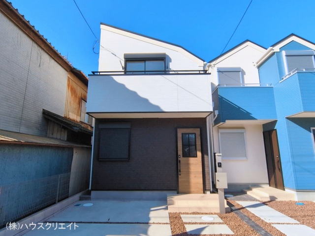千葉県市川市柏井町１丁目の新築戸建て完成写真 2026年3月4日撮影