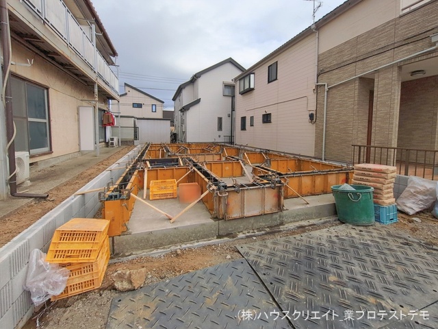 千葉県市川市稲荷木３丁目の新築戸建て基礎写真 2026年1月18日撮影