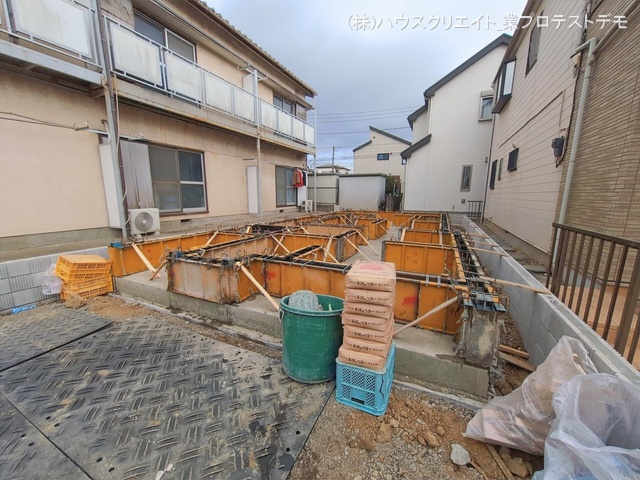 千葉県市川市稲荷木３丁目の新築戸建て基礎写真 2026年1月18日撮影