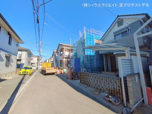 千葉県市川市稲荷木３丁目の新築戸建て上棟写真 2026年2月2日撮影