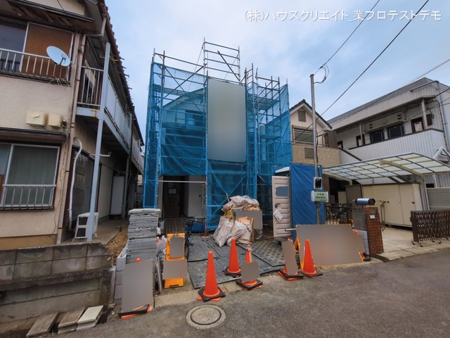 千葉県市川市稲荷木３丁目の新築戸建てシート写真 2026年3月1日撮影