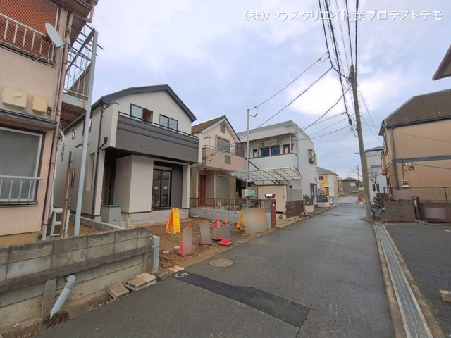 千葉県市川市稲荷木３丁目の新築戸建て外構写真 2026年3月22日撮影