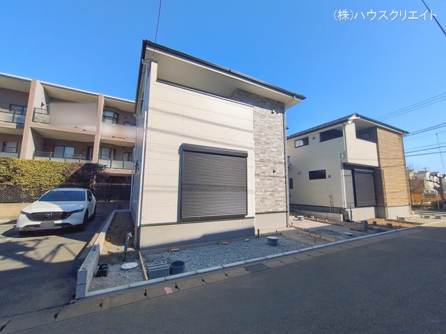 千葉県松戸市胡録台の新築戸建て外構写真 2026年2月3日撮影