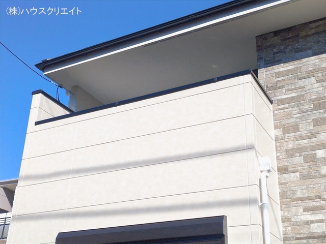 千葉県松戸市胡録台の新築戸建て外構写真 2026年2月3日撮影